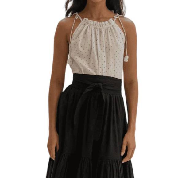 NEW ERICA WILSON bali halter top in natural dark navy - Picture 1 of 3